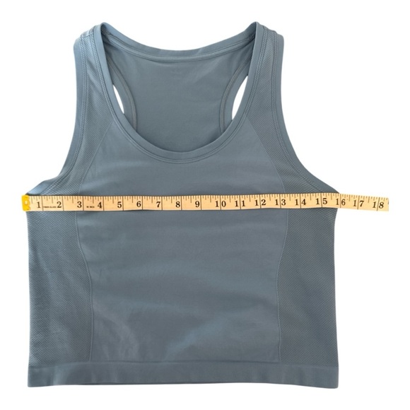 Sweaty Betty‎ Athlete Seamless Crop Workout Baby Blue Tank - Picture 4 of 7